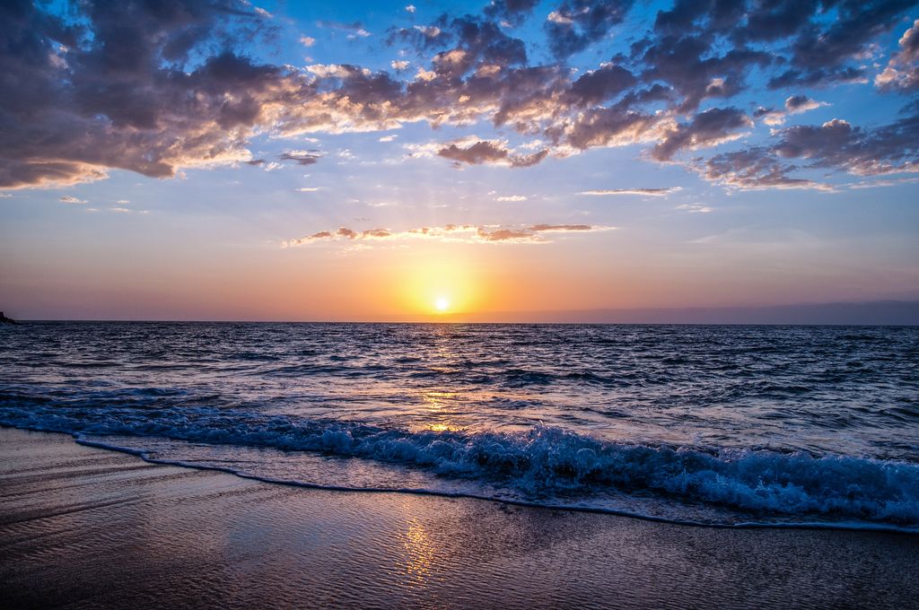 Bord de mer au crépuscule